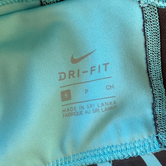 Nike Dri Fit Blue Tiger Icon Clash Sports Bra with Matching Full Length Pants - Picture 8 of 8